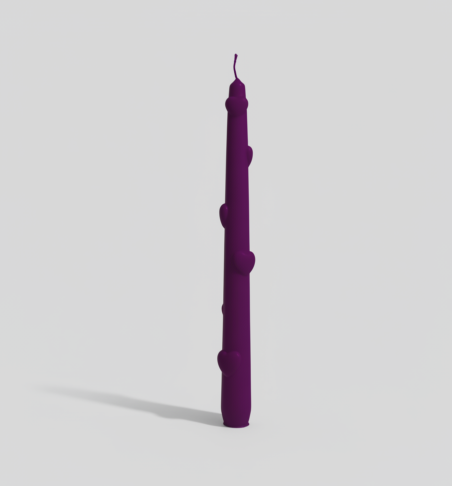 Velas Largas para Candelabro | Corazones